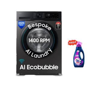 Samsung 9Kg AI Wifi Eco bubble Super Speed Front Loading Washing Machine WW90DG5U24AXIM