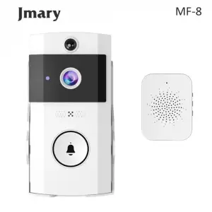 JMARY MF-8 Smart Video Doorbell Wireless HD Camera with Night Vision 2-Way Audio Motion Detection