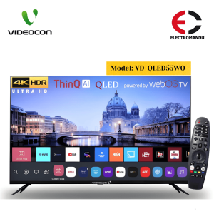 Videocon QLED 55 inch 4K UHD HDR webOS Smart TV with ThinQ and Magic Remote