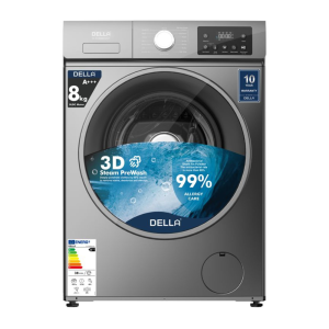 Della 8kg BLDC Inverter Motor Front Load Fully Automatic Washing Machine DL-FLWM8012IVT