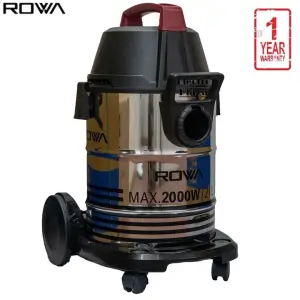 ROWA  21Ltrs. Wet & Dry Vacuum Cleaner RDVC21L