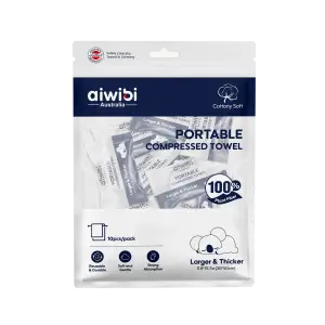 Aiwibi Portable Compressed Towel  10Pcs Pack