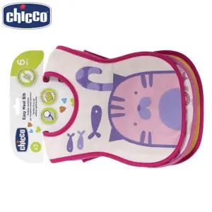 Chicco Weaning Bib 6m+ 3Pcs