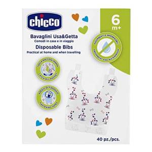 Chicco Disposable Baby Bibs ( 40 Pcs )