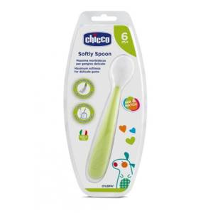 Chicco Soft Silicone Spoon 6M+ Green