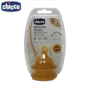 Chicco Teat Original Touch 0M+ Slow Ltx 2Pcs