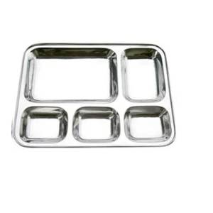 Silverline Stainless Steel Square Thali Set