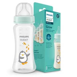 Philips Avent Grow Feeding Bottle 330Ml For 6M+ SCF064/01
