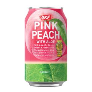 OKF Pink Peach Drink With Aloe 340Ml