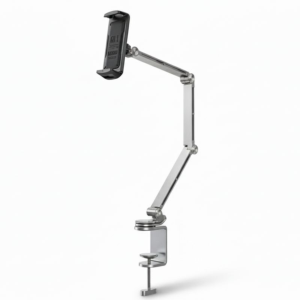 RTAKO T01 Adjustable Arm Tablet Stand & Mobile Holder for Desk - 360° Rotating Aluminum Alloy Clamp Mount