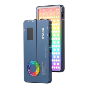 RTAKO RDJ-03 Pocket RGB LED Video Light for Photography, Dimmable 360 Full Color Camera Light