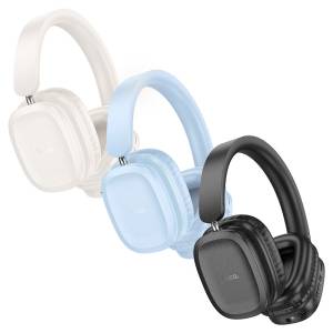 Hoco W51 Delightful Wireless Bluetooth 5.3 Headphones - Over-Ear Headset with Mic | 46 Hours Playtime | Hi-Fi Stereo Sound | Supports TF Card & AUX Cable