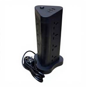 N84 2500W Vertical Power Strip Tower Extension Lead