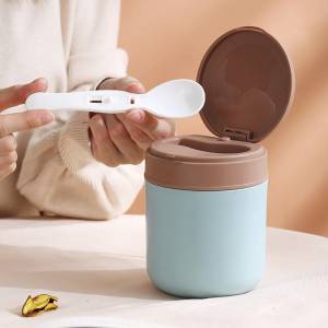 Vacuum Insulated Stainless Steel 430 ml Lunch Box with Foldable Spoon For School, Office, Picnic, Travel & Outdoors