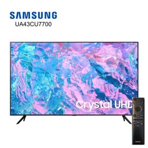 Samsung 43 Inch Crystal Ultra HD 4K Smart TV UA43CU7700RSHE