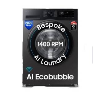 Samsung 9Kg AI Wifi Eco bubble Super Speed Front Loading Washing Machine WW90DG5U24AXIM
