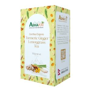Ashapuri Turmeric Ginger Lemongrass Tea 100Gm