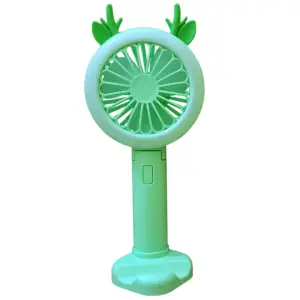 YL-100 Rechargeable Mini Handheld Folding Fan With Selfie Ring Light