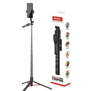 JMARY  Telescopic Phone Selfie Stick & Tripod with 360° free rotation Angle adjustment Umbrella-shaped Keel Anti-slip footpad Stable & DurableKT-239