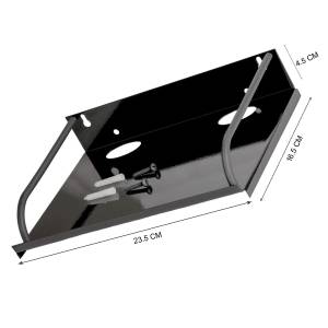 Premium Quality Metal Wall Mount Set Top Tv Box Tray, Router Stand, Remote Holder, Iron Wall Shelf, Mobile Charging & Telephone Stand Space Saver