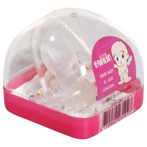Farlin Glow In The Dark BPA-free Pacifier Mouth Shape Infant Toddler Baby Soother Nipple for 6 Months+ (BA-10033)