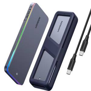 Ugreen M.2 NVMe/2.5 SATA Hard Drive Enclosure CM777