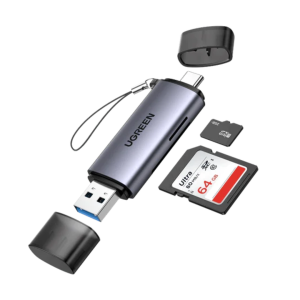 UGREEN USB-C +USB TF/SD 3.0 Card Reader CM304