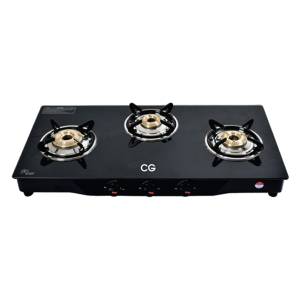 CG 3 Burner Tempered Glass Gas Stove CGGS3BGT