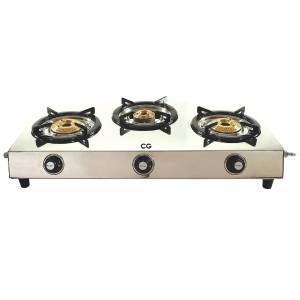 CG 3 Burner Auto Ignition Gas Stove CGIGNITE 3BSL