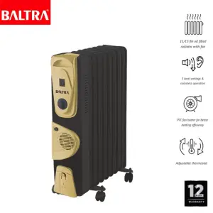 Baltra 11 Fin Oil filled radiator heater with fan BTH 139