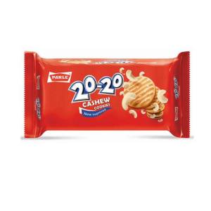Parle 20-20 Cashew Cookies 60Gm (Pack of 6)