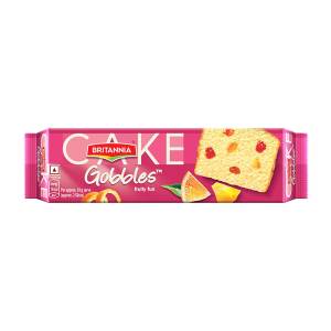 Britannia Gobbles Fruity Fun Cake 100Gm