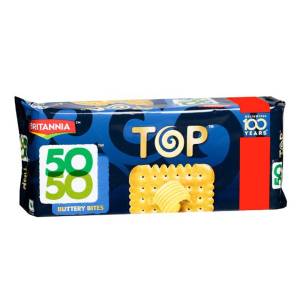 Britannia 50 50 Top Buttery Bites 90Gm (Pack of 5)