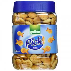Gullon Pick Fish Crackers Jar 250Gm