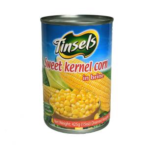 Tinsels Sweet Corn Kernel in Brine 425Gm