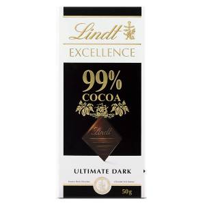 Lindt Excellence 99% Dark Cocoa 50Gm