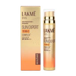 Lakme Sun Expert 1% Nia-VIT C Sunscreen SPF 50 PA+++ For UVAB No White Cast For Radiant skin 56Gm