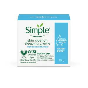 Simple Skin Quench Sleeping Creme 40Gm (Buy One Get One Free)