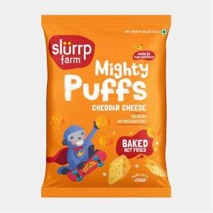 Slurp Farm cheddar cheese puffs (2 years+) pack of 5