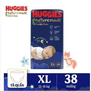 Huggies Naturemade Overnite Baby Pants Diaper  XL 38Pcs (12 to 18kg)