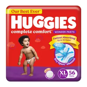 Huggies Wonder Baby Diaper Pants XL (12-17 Kgs) 56 pcs