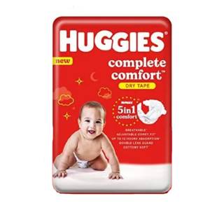 Huggies Complete Comfort Dry Tape Newborn Small (1 -5 Kg) 36Pcs