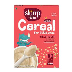 Slurrp Farm Cereal for Little ones Millet and Oats Porridge 250 gm( For 6+ Months)