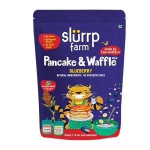 Slurrp Farm Millet Pancake & Waffle Mix Blueberry & Supergrains 150Gm (12 months +)
