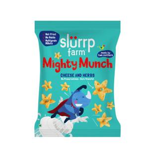 Slurrp Farm Mighty Puff - Cheese and Herbs 20Gm (2 years+) pack of 5
