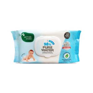 Mother Sparsh 98 % Water Based Wipes (Mild -Scented) - 80 Pieces