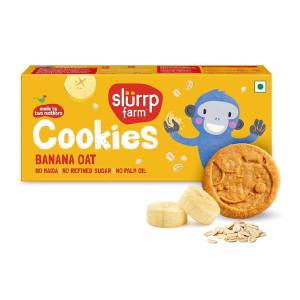 Slurrp Farm Banana Oats Cookies 80Gm