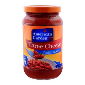 American Garden Pasta Sauce -Three Cheese 397 gm