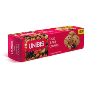 Unibis Fruit And Nut Cookies 150gm