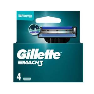 Gillette Mach 3 Men's Razor Blades - 4 Cartridge Refills